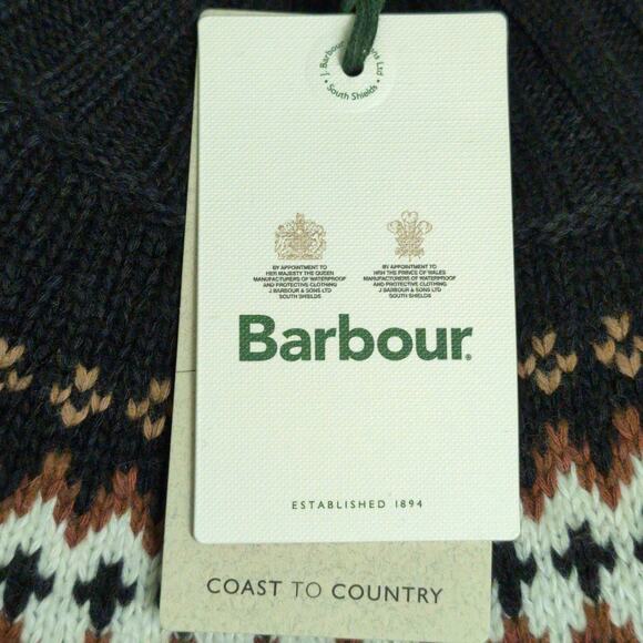 Barbour Kingsbury Knitted Sweater Dress Black Shift Long Sleeve Turtleneck 6 New - Picture 9 of 13